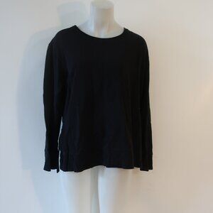 Womens Anatomie Black Pullover Sweatshirt Top XL